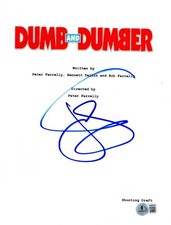 JEFF DANIELS SIGNED AUTOGRAPH DUMB AND DUMBER FULL SCRIPT BECKETT BAS COA picture