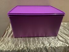 New Tupperware Beautiful Double Deep 30L Kimono Keeper Purple Color Carry All picture