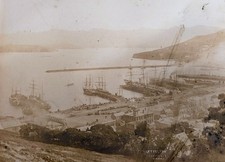 1880s Lyttelton Harbour & Sumner NZ – SS Coptic, Aorangi – Wheeler & Son ChCh  picture