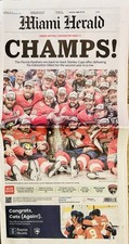 🏆FLORIDA PANTHERS 2025 (Back to Back) CHAMPIONS MIAMI HERALD NEWSPAPER picture