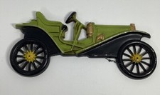 Vintage Cast Aluminum Midwest 1909 Hupmobile Antique Car Wall Plaque picture