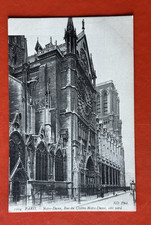 RUE DU CLOITRE-NOTRE DAME COTE NORD ~1909 Antique Postcard~ PARIS FRANCE picture