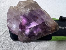 218g Natural smokey Amethyst Quartz Crystal Specimen Healing picture