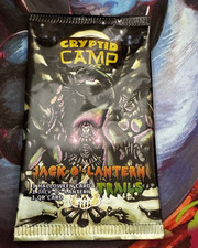 Cryptid Camp Jack-o'-Lantern Trails Sealed Pack 3 Cards Horror QR Code picture