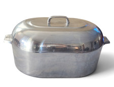 Vintage Wagner Ware Sidney O Magnalite 4269 P 17 Qt Oval Roaster Lid Trivet Rack picture