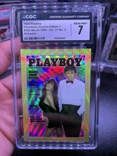 1995 Playboy Chromium Donald Trump Refractor #R85 March 1990 Cover picture