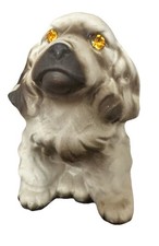 Vintage Roselane Pottery Sparkler Puppy Dog Cocker Spaniel Figurine  picture