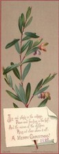 1880s-90s Joy & Plenty in the Cottage Peace A Merry Christmas Trade Card picture