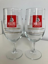 2 x New Madri Pint Glasses Brand New Pub Bar Mancave picture