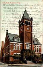 1912. CITY HALL. WOOSTER, OHIO. POSTCARD SC21 picture