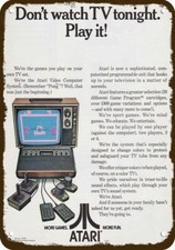 1979 ATARI Video Game System Vintage Look DECORATIVE METAL SIGN - PLAY IT picture