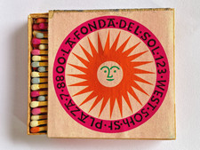 1960 Alexander Girard La Fonda Del Sol Matchbook West 50th Mid Century Unstruck picture