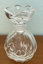 VTG RCR Royal Crystal Rock Venezia Glass w/Flower Shape Stopper Perfume Bottle picture