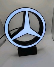  Mercedes Benz Decor Desk LED Lightbox USB Powered Night Light sign shop  picture
