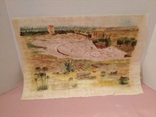 Artist Signed Siracusa Teatro Greco Papyrus 