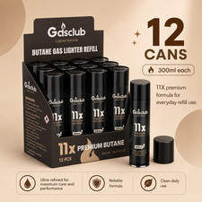 11X Refined Butane Lighter Gas Fuel Refill Gasclub 300ML 10.14 oZ 12/24 Can picture