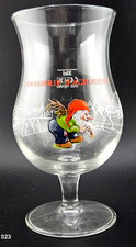 La Chouffe Belgian Beer Glass Vintage Stemmed Tulip Gnome Estate Find picture