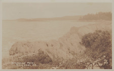 BEAUCHAMP POINT REAL PHOTO POSTCARD ROCKPORT ME MAINE 1920s RPPC picture