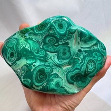 2.5Lb Large Natural Polished Malachite Statement Crystal Mineral Decoration Heal picture