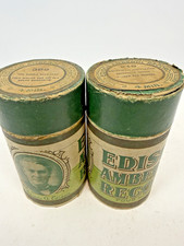 LOT 2 Vintage Edison Amberol Cylinder Containers Only/empty #389 & #219 picture