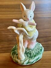Vintage ALBERT KESSLER Ceramic Bunny Rabbit Figurine Orchestra Music FLUTE picture