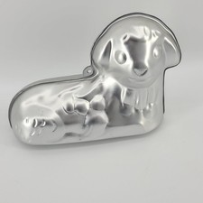 Vintage Wilton 3D Aluminum Cake Mold Pan Lamb Easter Christmas 2105-2010 picture