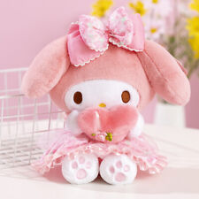 25Cm！pink My Melody Hug Heart Plush Toy Stuffed Anime Cartoon Doll Birthday Gift picture