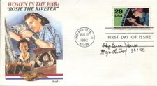  Evelyn Bryan Johnson Mama Bird Pilot Civil Air Patrol Signed Autograph FDC picture