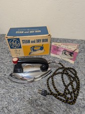 Vintage General Mills Iron (in GE Steam Iron Box w Manual) EUC 40s 50s picture