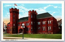 K38/ Geneva New York Postcard c1915 Armory National Guard 431 picture
