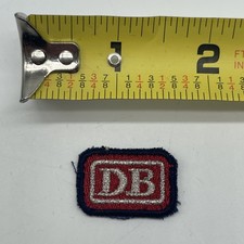 Vintage German Railway Deutche Bundesdahn “DB” Patch Tab  Label Patch Bullion picture
