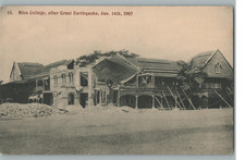 Kingston Jamaica Mico College Great Earthquake Disaster Ruins 1907 Postcard picture