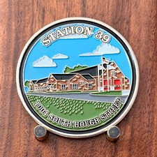 Barrington Countryside Fire Station 39 Challenge Coin  W#25 picture