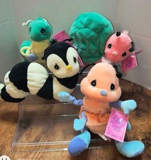 4 NEW VTG PRECIOUS MOMENTS BUG & INSECT PLUSH BEAN BAGS NWT picture
