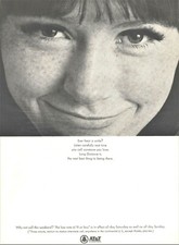 1968 AT&T Telephone Vintage Print Ad Long Distance Ever Hear A Smile picture