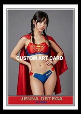 Jenna Ortega Actress  Art Card Blank Back Super Girl picture