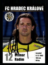 Ottmar Radim Autograph Card FC Hradec Kralove 2014-15 Original Signed picture