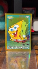 Topps 2025 Chrome SpongeBob SquarePants 'Bring It Around Town' GOLD /50 picture