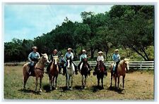 c1950's English & Western Style Riding Horse Arrowhead Hunt Texas TX Postcard picture