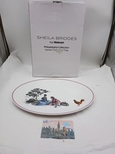 SHEILA BRIDGES FOR WALMART PHILADELPHIA COLLECTION HARLEM TOILE OVAL TRAY NEW picture