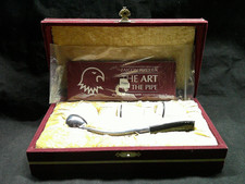 ✔️FALCON PIPE BLOCK SET with 3 BLOCK MEERSCHAUM CARVED BOWLS PAMPLET VELVET BOX picture