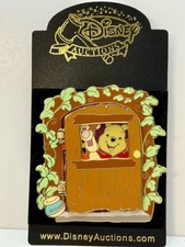 Disney Auctions 2005 Pooh & Tigger Hinged Door Winnie The Pooh LE 100 Pin 39189 picture