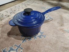 Le Creuset Enameled Cast Iron Saucepan # 16, 1.75 QT, Blue picture