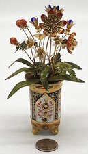 Jane Hutcheson for Gorham Fleurs Des Siecles Imari Gold Plated Enamelled Flowers picture