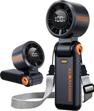 Portable Handheld Turbo Fan - 5 Speed Mini Personal Fan with Strong Airflow, Fol picture