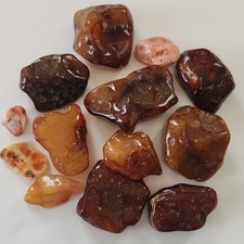 Carnelian Oregon Polished Tumbled for Cabbing 2.1 Pounds picture