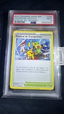 2022 Pokemon SPANISH Promo-PSA 9-Champions World Festival Trainer SWSH BSP #296 picture