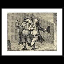 Thomas Rowlandson - Walking up the High Street, from Boswell's Tour of the Hebri picture