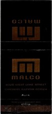 Malco 4025 West Lake Street Chicago IL Vintage Matchbook Cover 5M28-3 picture