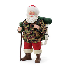 Santa Packing It In Camping Camo Figurine Possible Dreams Dept 56 Christmas picture